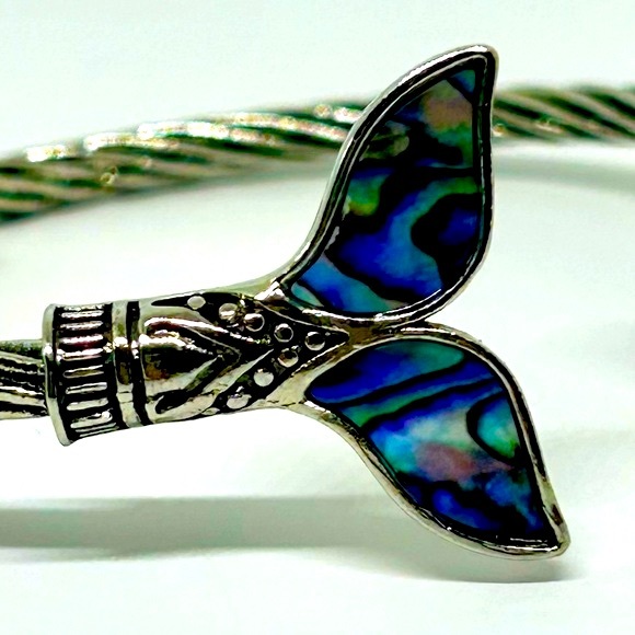 Handmade Mermaid Tail Adjustable Fit Cuff Bracelet! - Picture 7 of 8